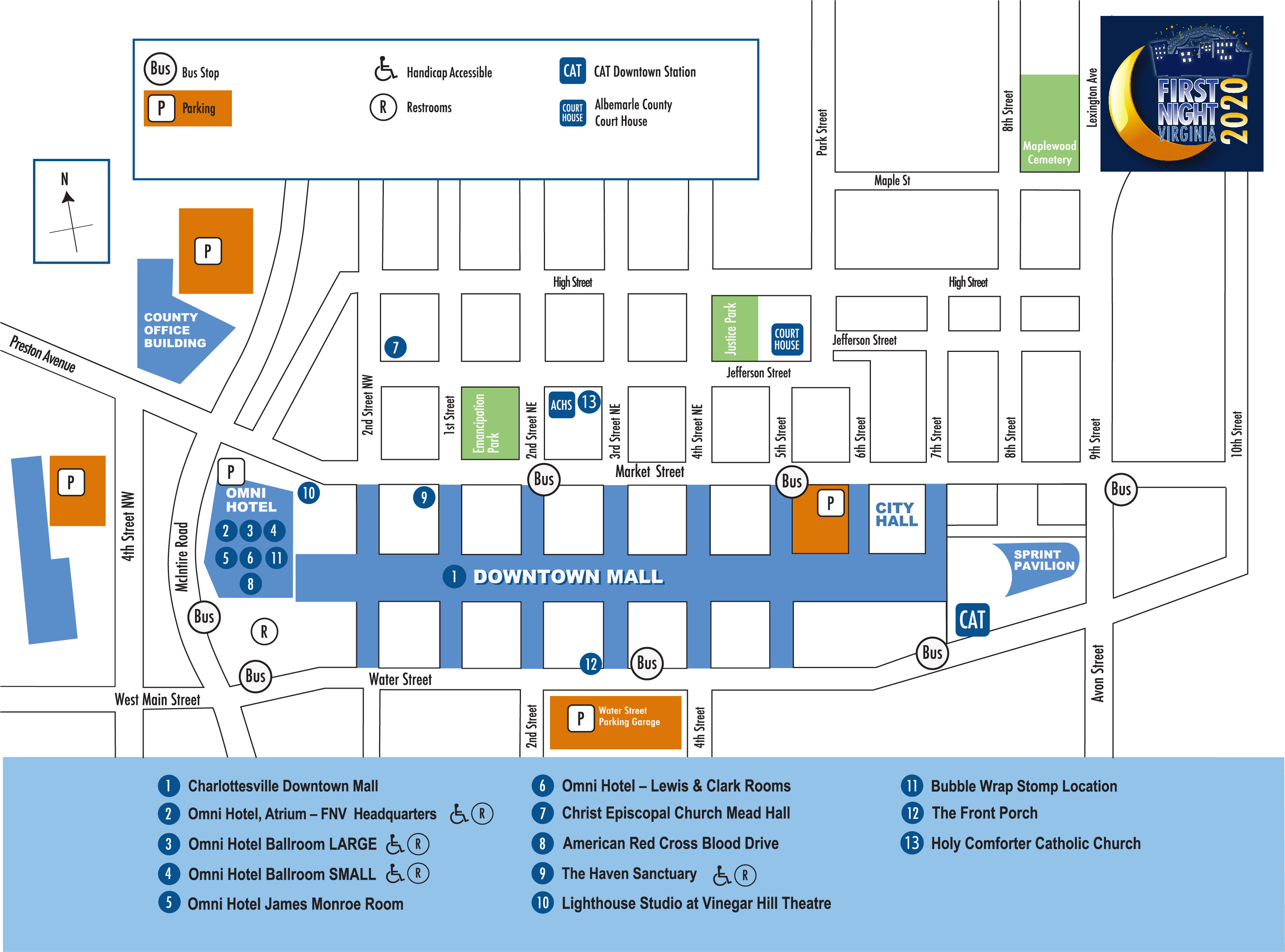 Print Events Map