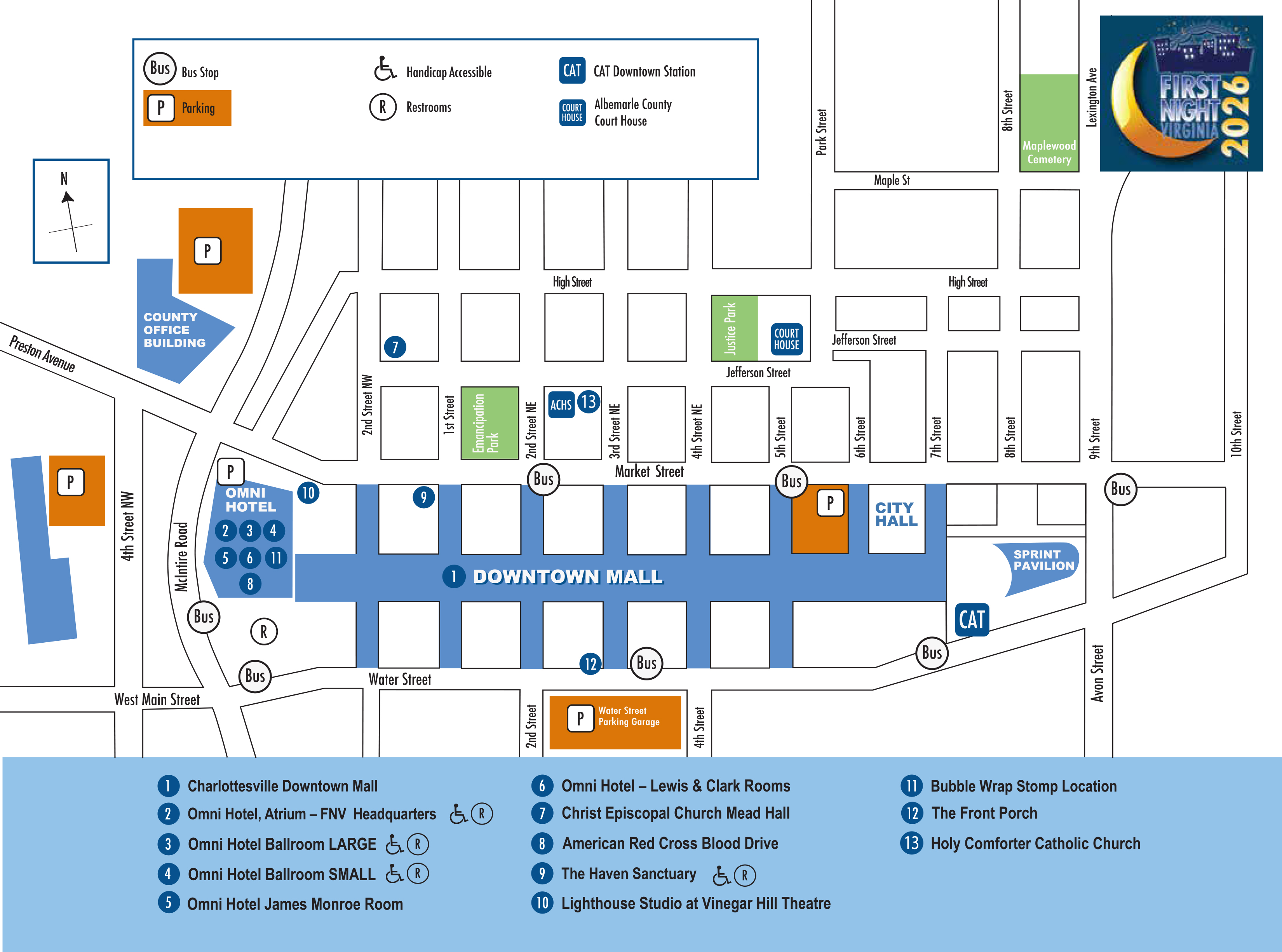 Print Events Map